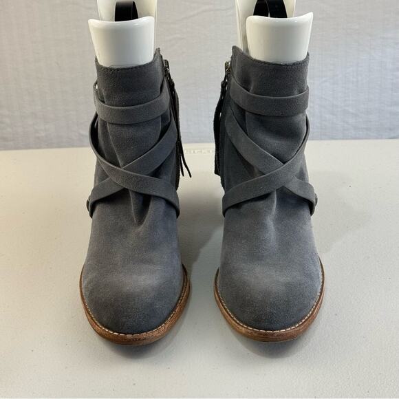 Sam Edelman Merton Western Booties Women’s Size 9.5 EUR 39.5 Suede Leather Boots - Picture 2 of 12